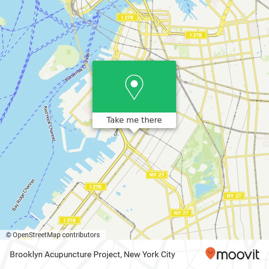 Mapa de Brooklyn Acupuncture Project