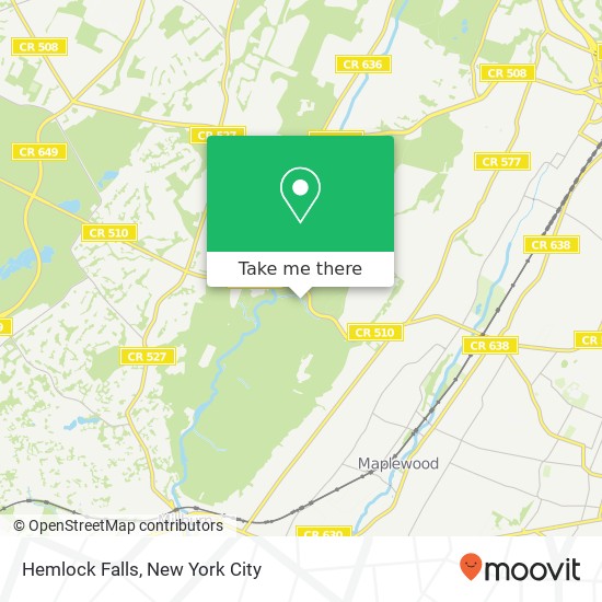 Mapa de Hemlock Falls