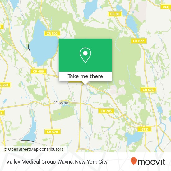 Valley Medical Group Wayne map