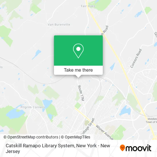 Mapa de Catskill Ramapo Library System