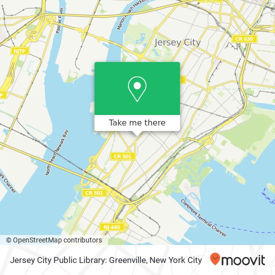 Mapa de Jersey City Public Library: Greenville