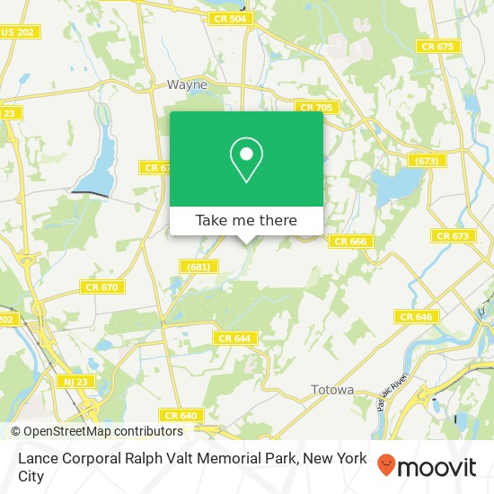 Lance Corporal Ralph Valt Memorial Park map