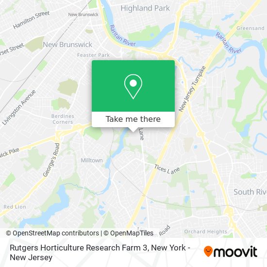 Rutgers Horticulture Research Farm 3 map