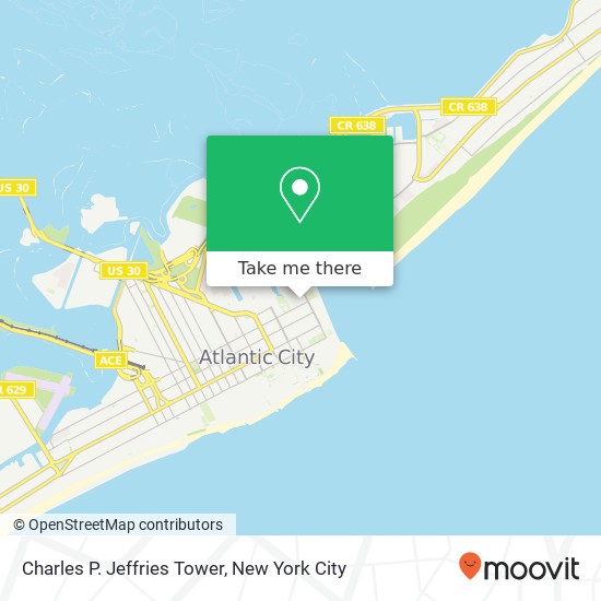 Charles P. Jeffries Tower map