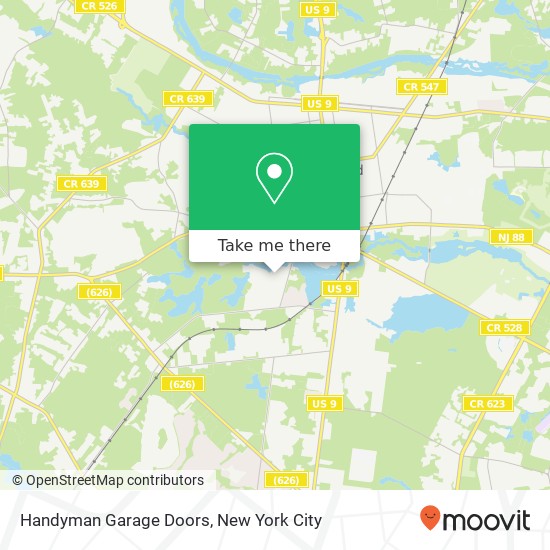 Mapa de Handyman Garage Doors