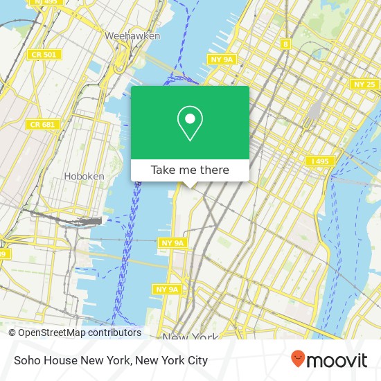 Soho House New York map