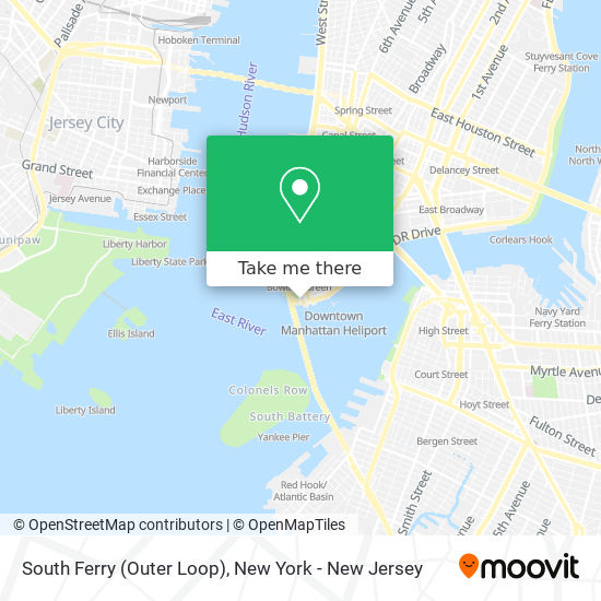 Mapa de South Ferry (Outer Loop)