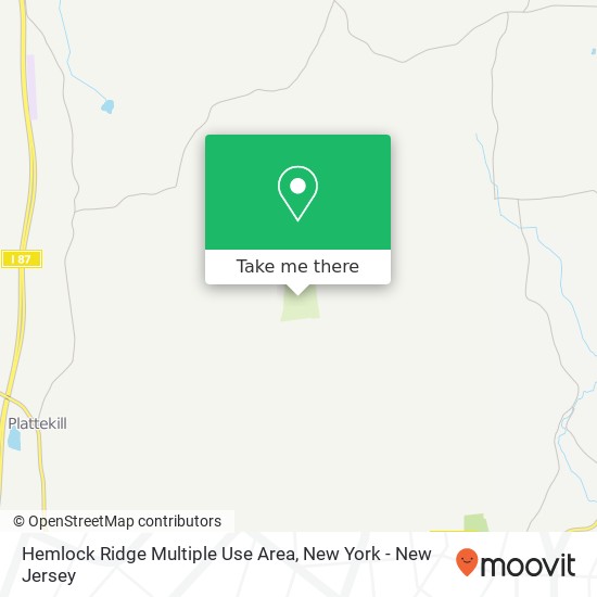 Hemlock Ridge Multiple Use Area map