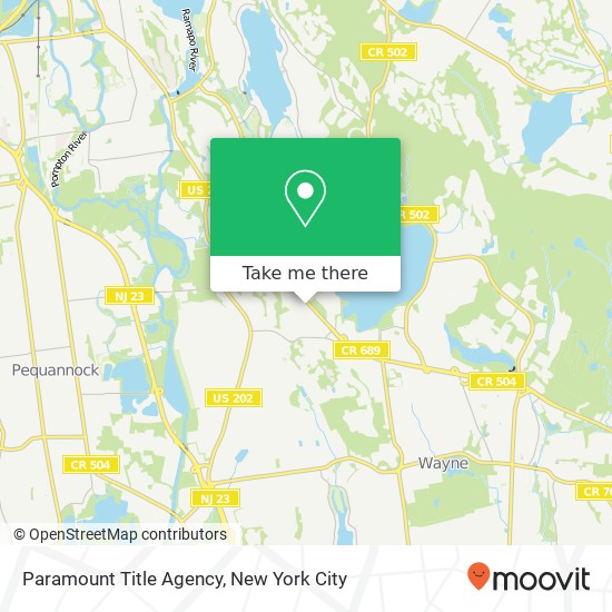Paramount Title Agency map