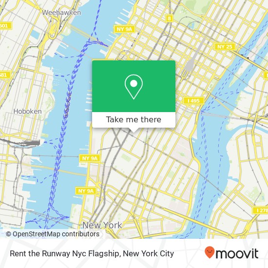 Mapa de Rent the Runway Nyc Flagship