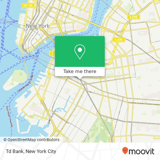 Mapa de Td Bank