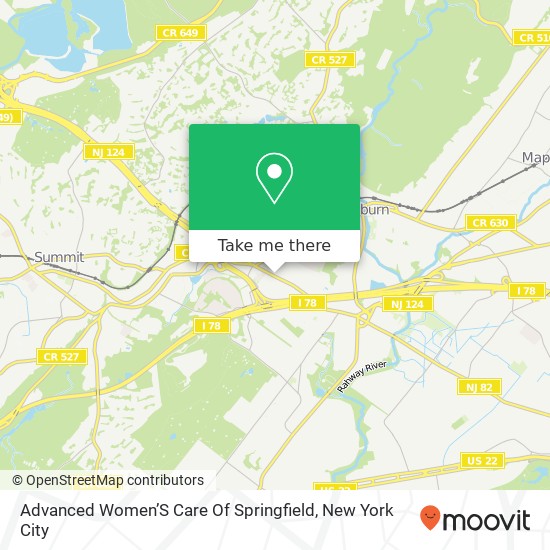 Mapa de Advanced Women’S Care Of Springfield