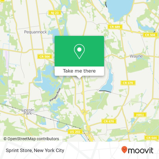 Sprint Store map