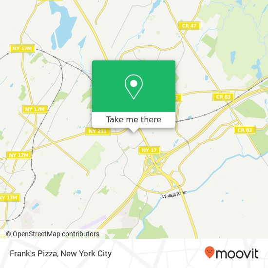 Frank's Pizza map