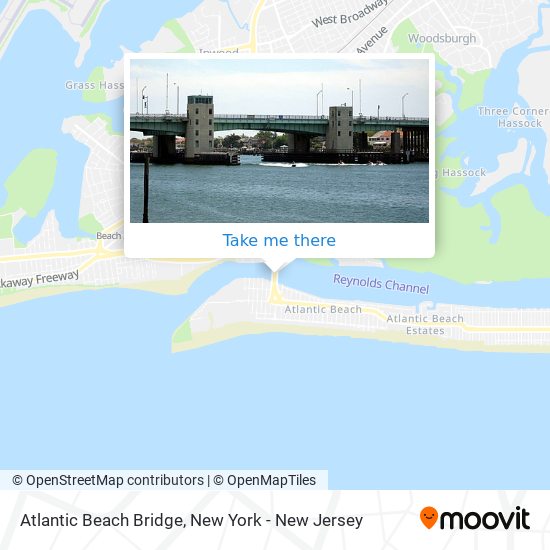 Atlantic Beach Bridge map
