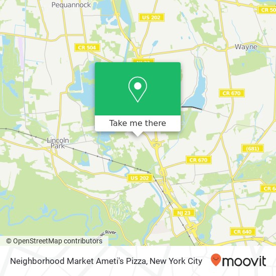 Neighborhood Market Ameti's Pizza map