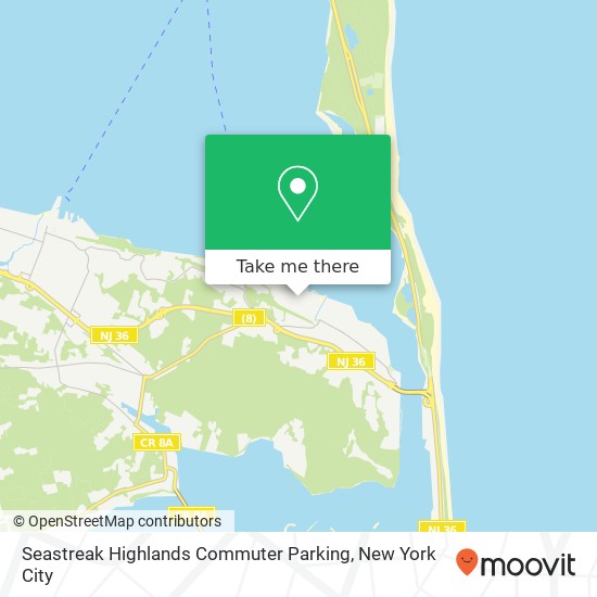 Mapa de Seastreak Highlands Commuter Parking