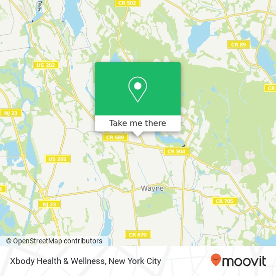 Xbody Health & Wellness map