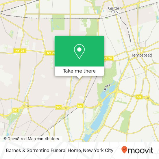 Mapa de Barnes & Sorrentino Funeral Home