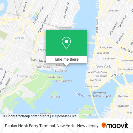 Paulus Hook Ferry Terminal map