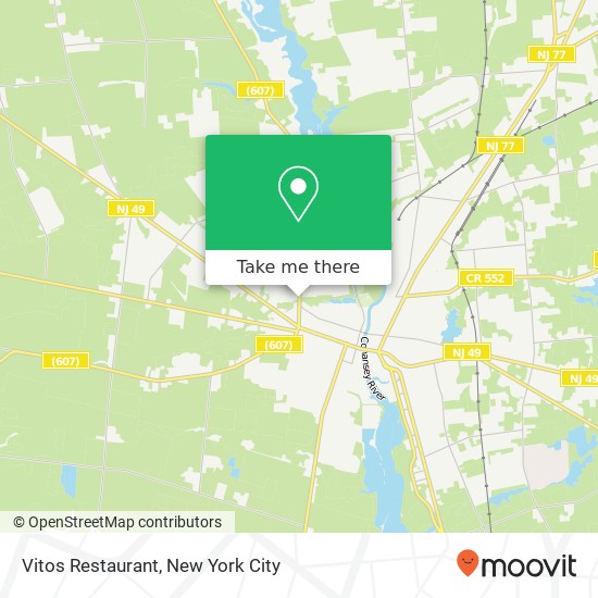 Mapa de Vitos Restaurant