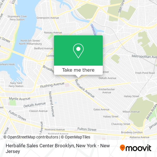 Herbalife Sales Center Brooklyn map