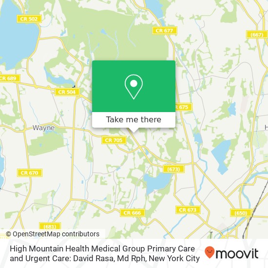 Mapa de High Mountain Health Medical Group Primary Care and Urgent Care: David Rasa, Md Rph