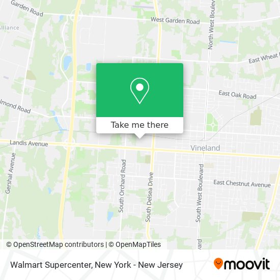 Mapa de Walmart Supercenter