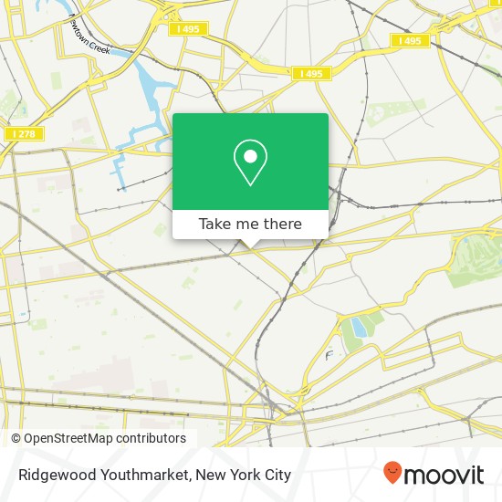 Ridgewood Youthmarket map