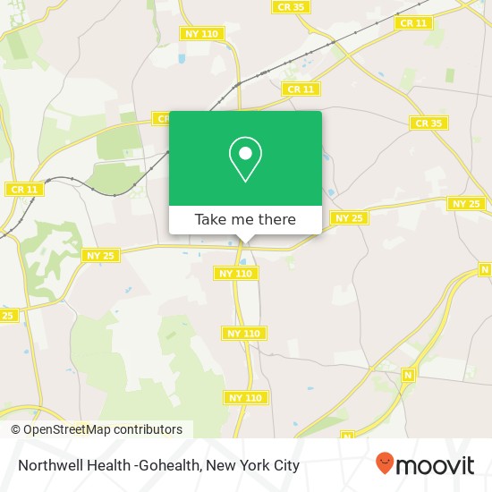 Mapa de Northwell Health -Gohealth