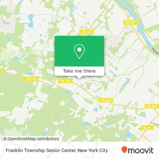 Franklin Township Senior Center map