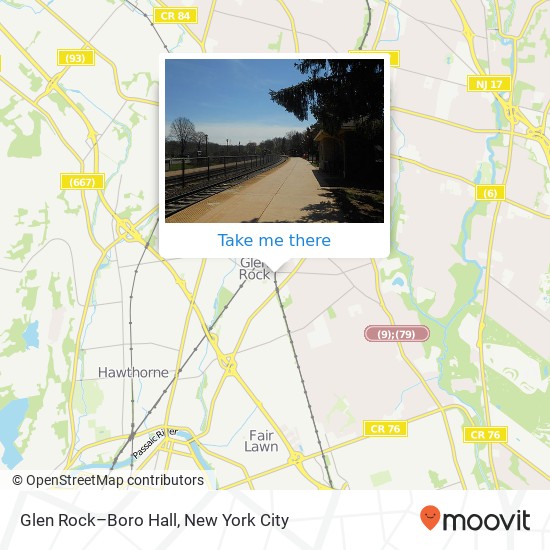 Mapa de Glen Rock–Boro Hall