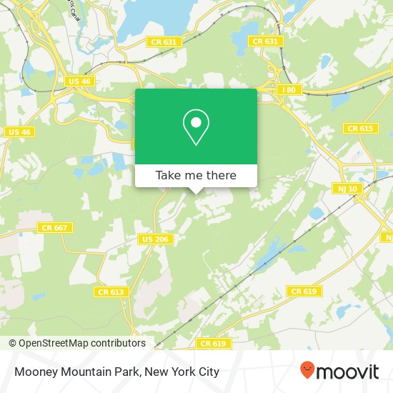 Mooney Mountain Park map