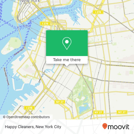 Happy Cleaners map