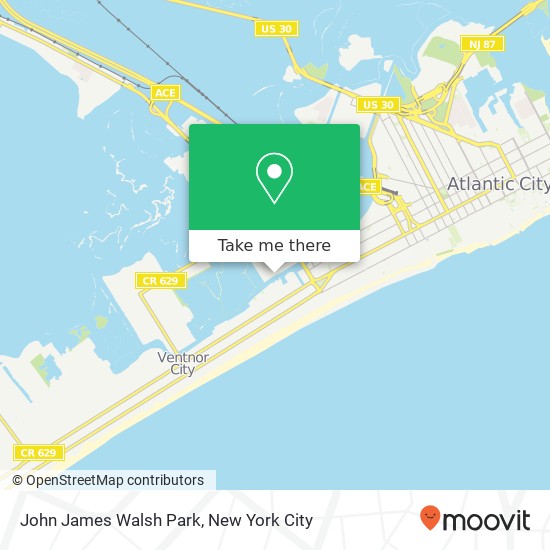 John James Walsh Park map