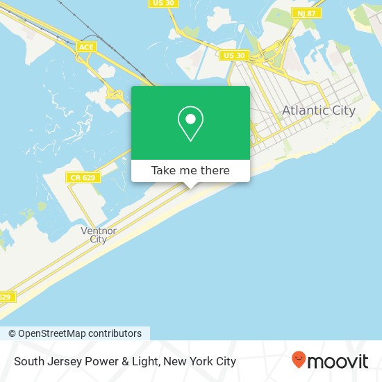 South Jersey Power & Light map