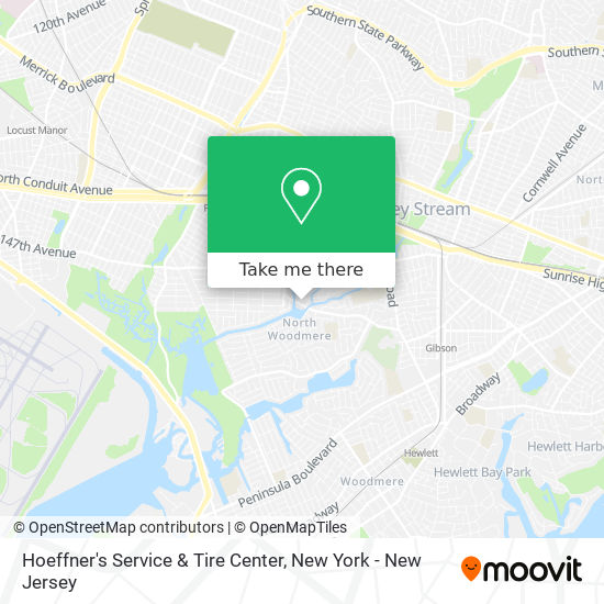 Hoeffner's Service & Tire Center map