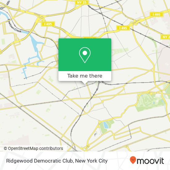 Ridgewood Democratic Club map