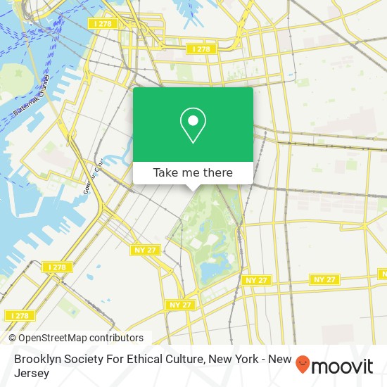 Mapa de Brooklyn Society For Ethical Culture