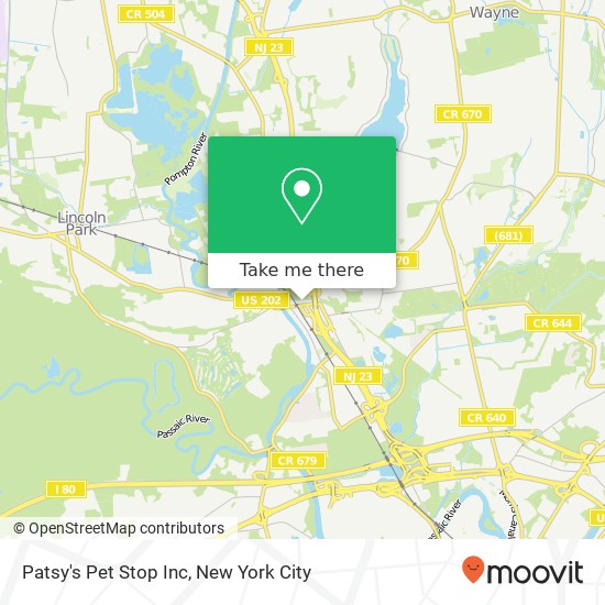 Patsy's Pet Stop Inc map