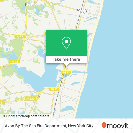 Mapa de Avon-By-The-Sea Fire Department