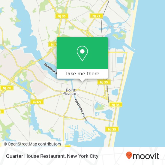 Mapa de Quarter House Restaurant