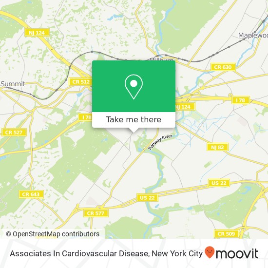 Mapa de Associates In Cardiovascular Disease