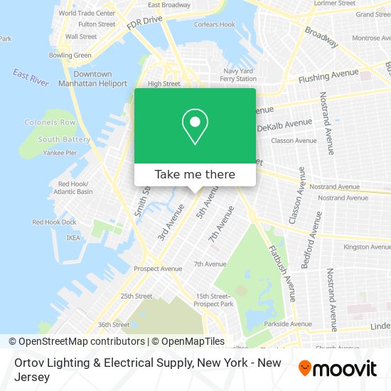 Ortov Lighting & Electrical Supply map