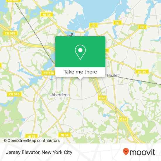 Jersey Elevator map