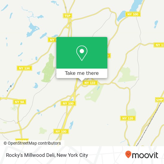 Rocky's Millwood Deli map