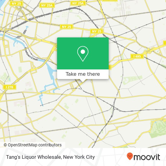 Mapa de Tang's Liquor Wholesale