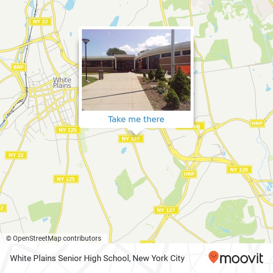 White Plains Senior High School map