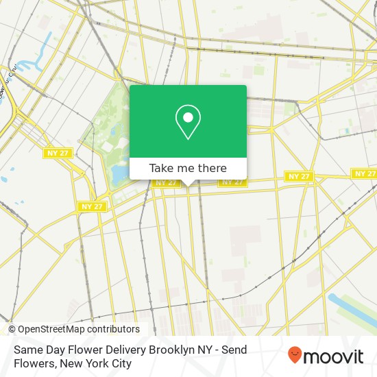 Same Day Flower Delivery Brooklyn NY - Send Flowers map