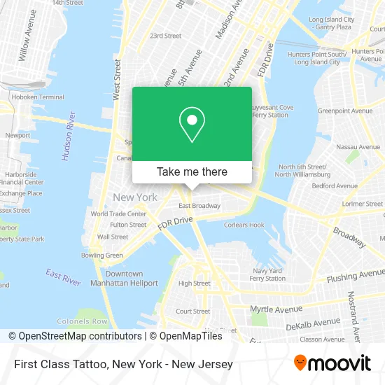 First Class Tattoo map